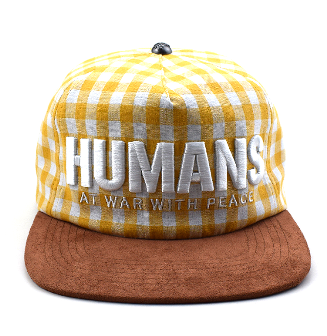 Peace Keeper Hat (Yellow and White Plaid)