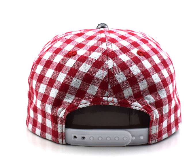 Peace Keeper Hat (Red & White Plaid)