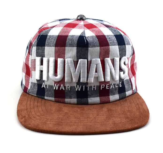Peace Keeper Hat (Red and Blue Plaid)