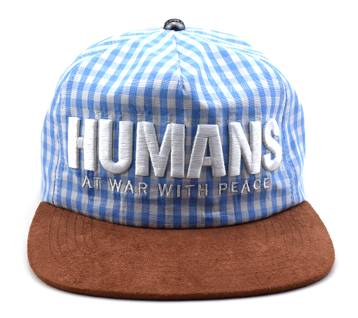 Peace Keeper Hat (Blue Plaid)