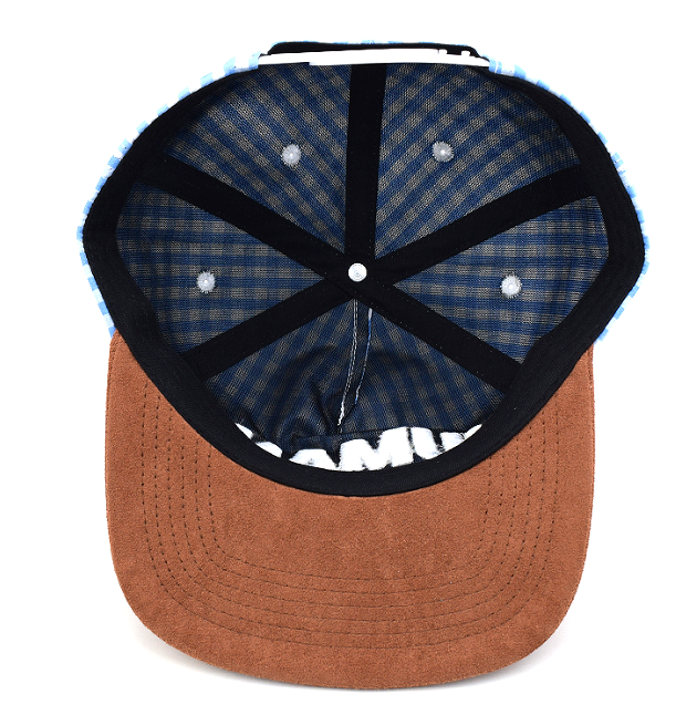 Peace Keeper Hat (Blue Plaid)
