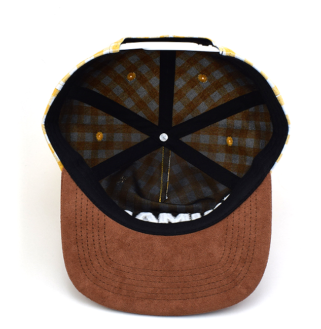 Peace Keeper Hat (Yellow and White Plaid)