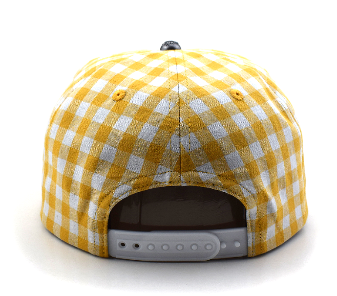 Peace Keeper Hat (Yellow and White Plaid)