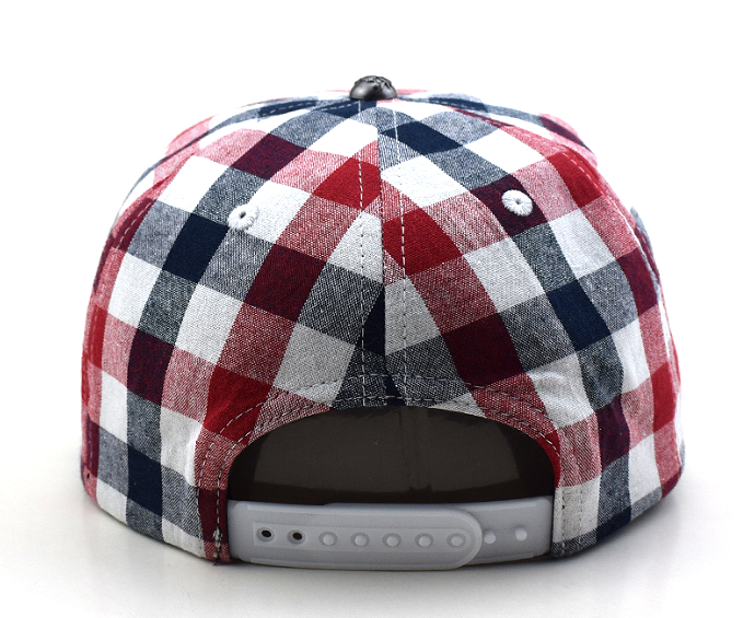Peace Keeper Hat (Red and Blue Plaid)